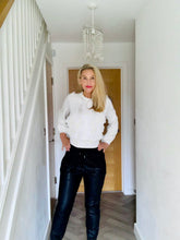 Load image into Gallery viewer, Fifi faux leather track bottoms 🖤