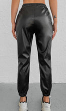 Load image into Gallery viewer, Fifi faux leather track bottoms 🖤