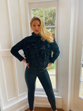 Load image into Gallery viewer, Janny Black Ruffle Blouse