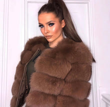 Load image into Gallery viewer, Nelly Fox Fur Coats (Pre Order)